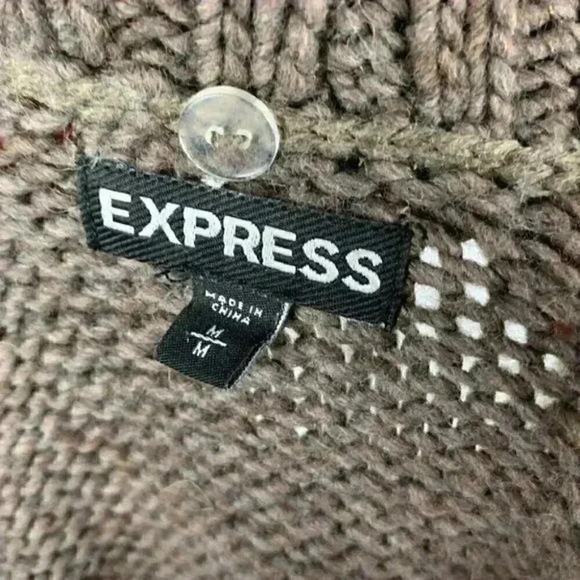 Express open sweater size M 20% wool 10% alpaca - Picture 7 of 8